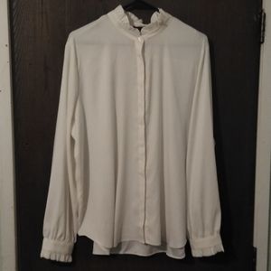 Ann Taylor Women's XL Long Sleeve Linen Shirt
